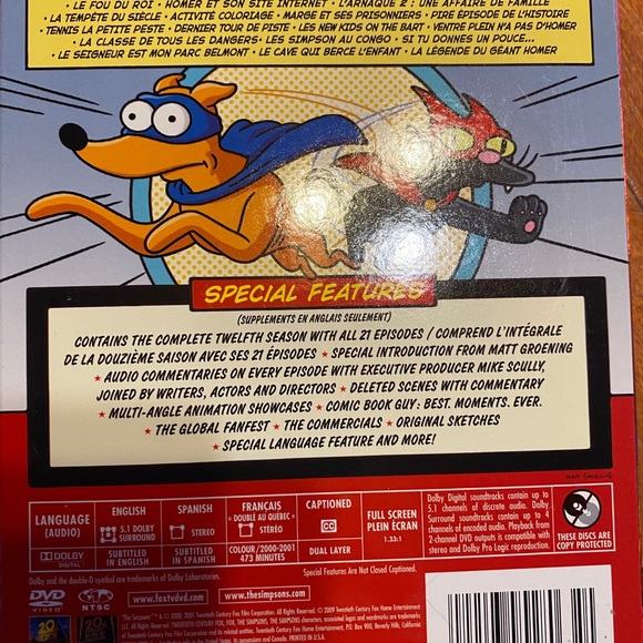 Simpsons season 12 DVD set - Picture 2 of 2